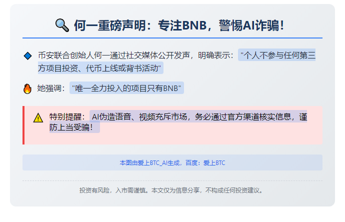 何一：仅参与BNB投资