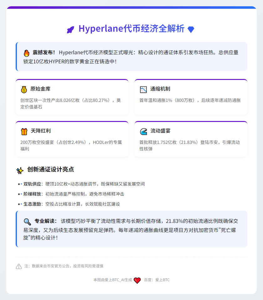 "Hyperlane代币10亿枚，初始流通21.83%"