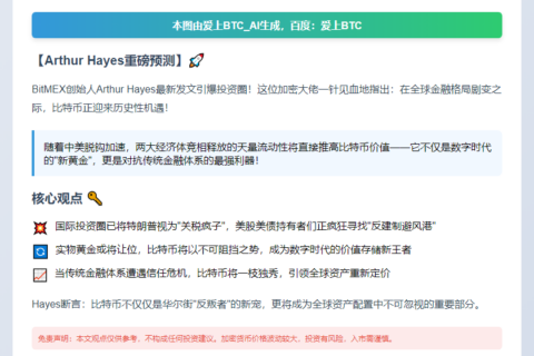 比特币：反建制价值的新选择