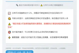 稳定币滞后预示比特币反弹需谨慎