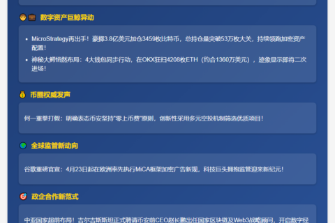 晚报 | 4月14日重要动态速览
