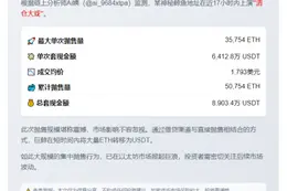 鲸鱼狂抛5万枚以太坊套现8900万美元
