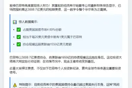 巴菲特美债持仓超越美联储