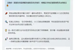 美监管机构：部分加密活动合法