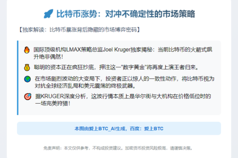 比特币涨势：对冲不确定性的市场策略
