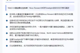 Nous Research融资5000万美元，Paradigm领投