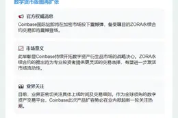 Coinbase将上线ZORA永续合约
