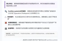 美议员批美联储加密货币监管为空谈