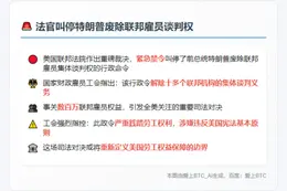 法官叫停特朗普废除联邦雇员谈判权
