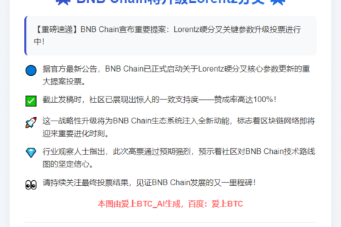 BNB Chain将升级Lorentz分叉