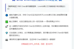 BNB Chain将升级Lorentz分叉