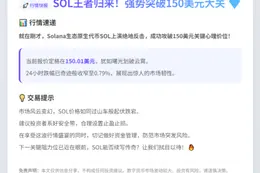 SOL币价突破150美元