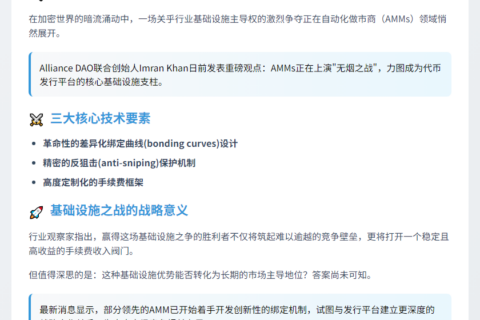 AMM竞逐代币发行基建地位
