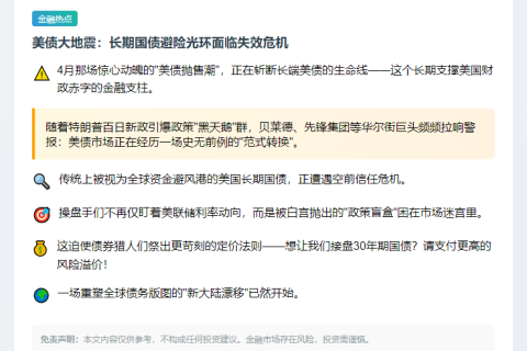 美债新格局引发长端担忧