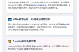 CoinList推出SOL与USDe被动投资
