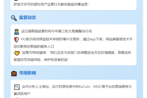 韩封14家未申报加密交易所App