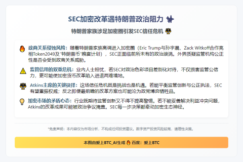 SEC加密改革遇特朗普政治阻力
