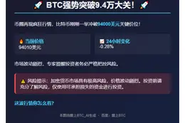 BTC逼近94000美元