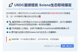 Solana链上USDC增发2.5亿枚