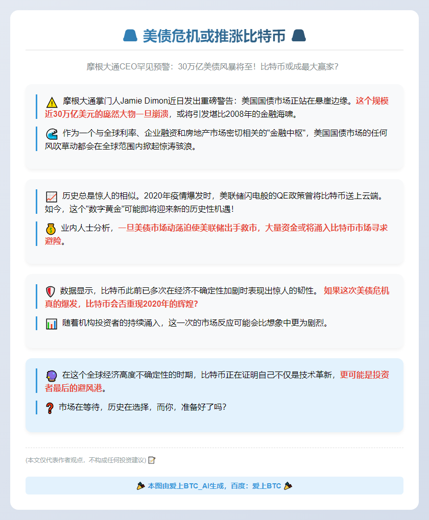 美债危机或推涨比特币插图1 美债危机或推涨比特币