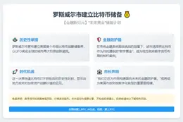 罗斯威尔市建立比特币储备