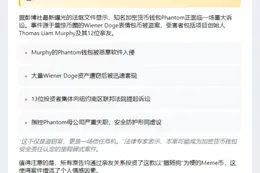 "Phantom因狗狗币被盗被起诉"