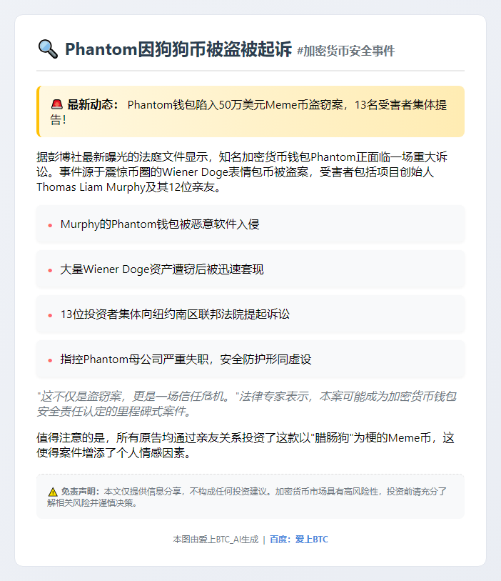 "Phantom因狗狗币被盗被起诉"