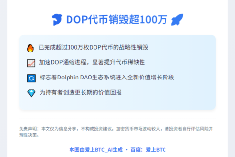 "DOP代币销毁超100万"