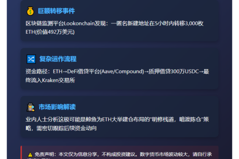 新建地址转出3000 ETH