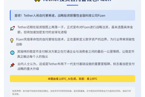 "Tether投资自托管钱包Fizen"