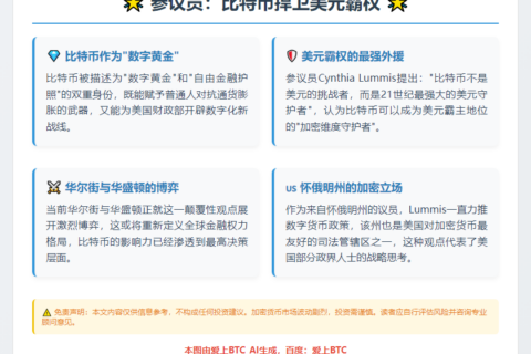 参议员：比特币捍卫美元霸权