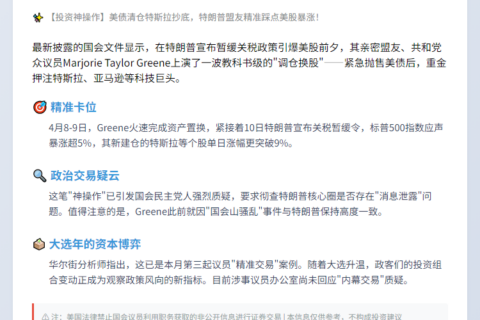 特朗普盟友提前押注特斯拉