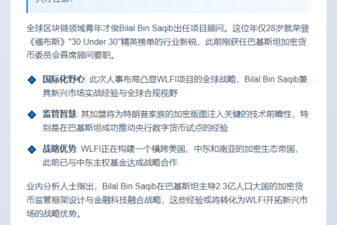 特朗普项目聘Bilal Bin Saqib为顾问