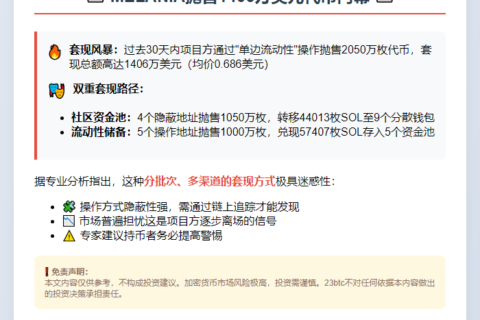 MELANIA抛售1406万美元代币