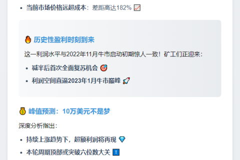 比特币挖矿成本达3.68万美元