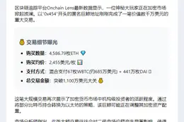 巨鲸豪掷1100万购4586枚ETH