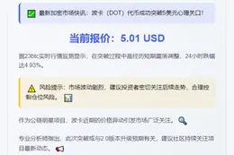 DOT突破5美元大关