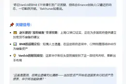 赵长鹏关系网或推动BNB ETF申请