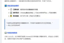 Uniswap基金会转移43.8万UNI至币安