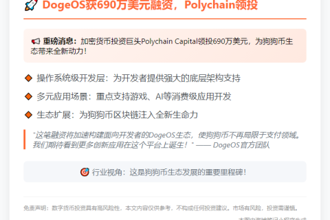 "DogeOS融资690万美元，Polychain领投"