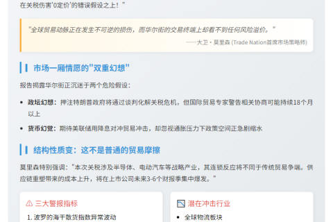 美股未消化关税冲击