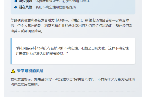美联储戴利：疫情未显著冲击经济