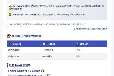 犯罪组织低估加密货币可追踪性