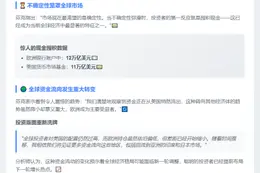贝莱德CEO：未来90天波动 资金流从美转欧