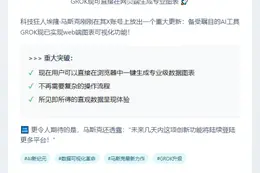 网页版GROK支持图表生成