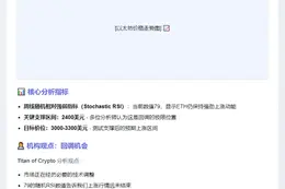 以太坊回调后或涨破3000美元