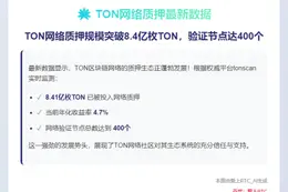 TON质押达8.4亿枚