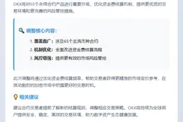 OKX调整合约资金费结算规则