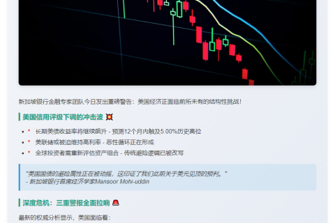 美债避险地位受挑战，美元或见顶