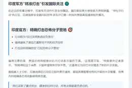 印度向美说明对巴行动 特朗普批“可耻”